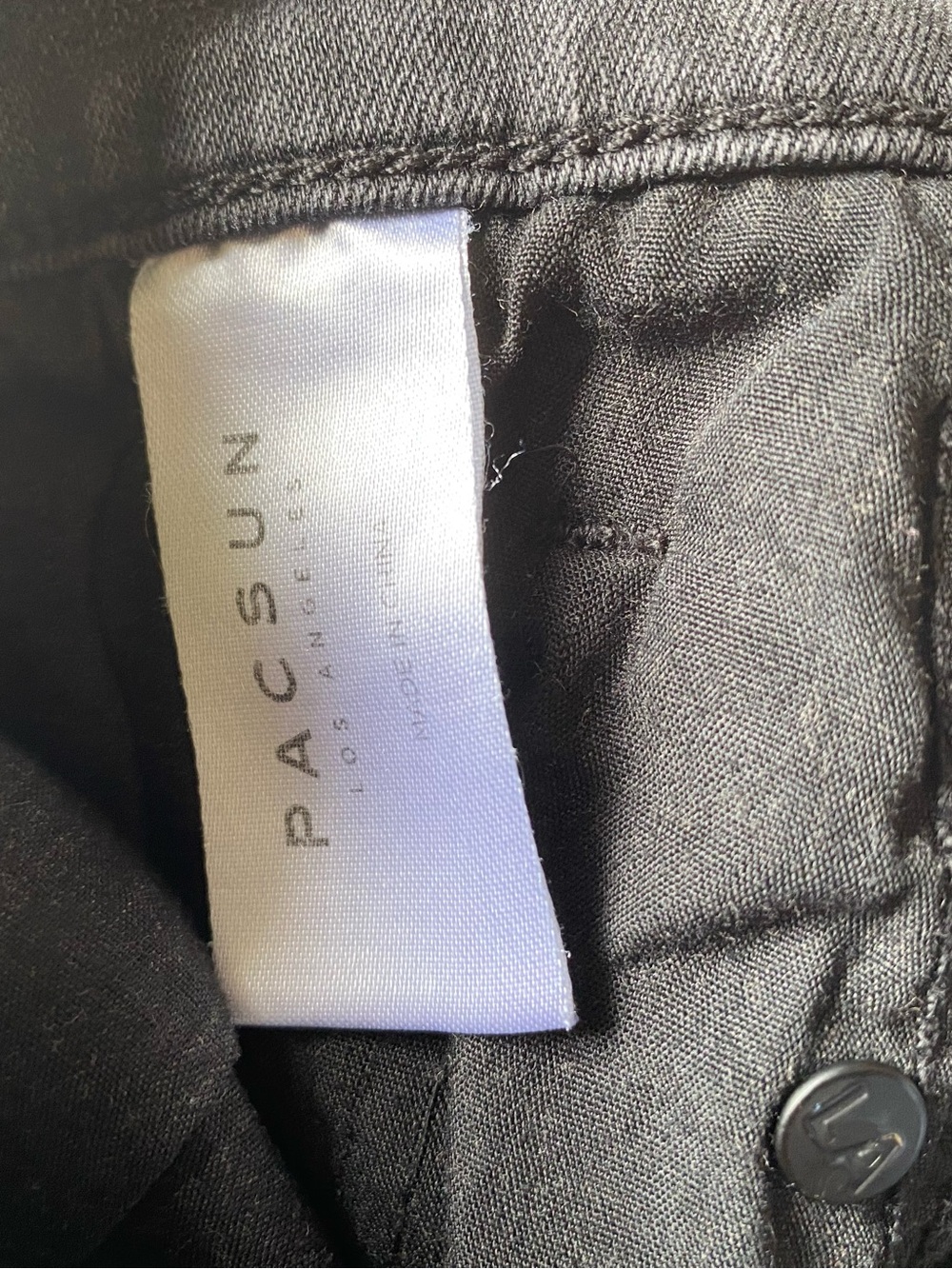 PacSun Women’s Straight Leg Jeans in Washed Black - Picture 4 of 7